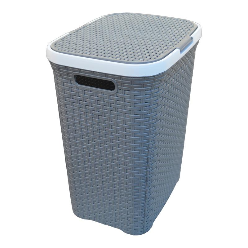 Korpa za prljav veš ratan 55L - Slika 3